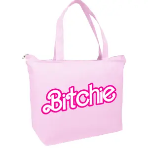 Bitchie Zippered Tote Bag