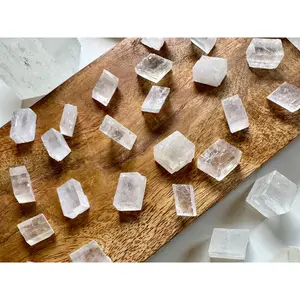 Ice Optical Calcite Rhombus Cube || Mexico