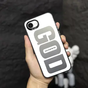 Suitable for iPhone 16E case New God's Light IMD laser technology simple, stylish and cute iPhone phone case, suitable for men and women as a gift phone protective, military grade anti drop, Christian phone case-D46