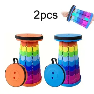 Upgraded Portable Folding Stool (Extra-Thick and Extra-Tall Model) with a maximum weight capacity of 400 pounds and adjustable height—an essential item for fishing, hiking, barbecuing, gardening, yard work, camping, and more.