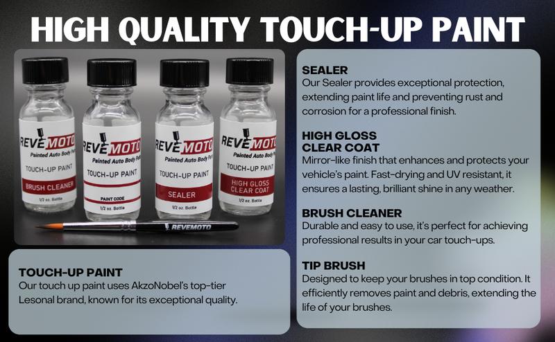 Chrysler Automotive Touch-Up Paint - Accurate Color Match for Cars, Ideal for Scratch Removal and Restoration | Car Scratch Repair Solutions.