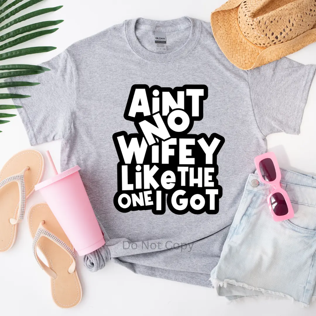 Ain't No Wifey Like The One I Got Screen Print Transfer (3 Pack)