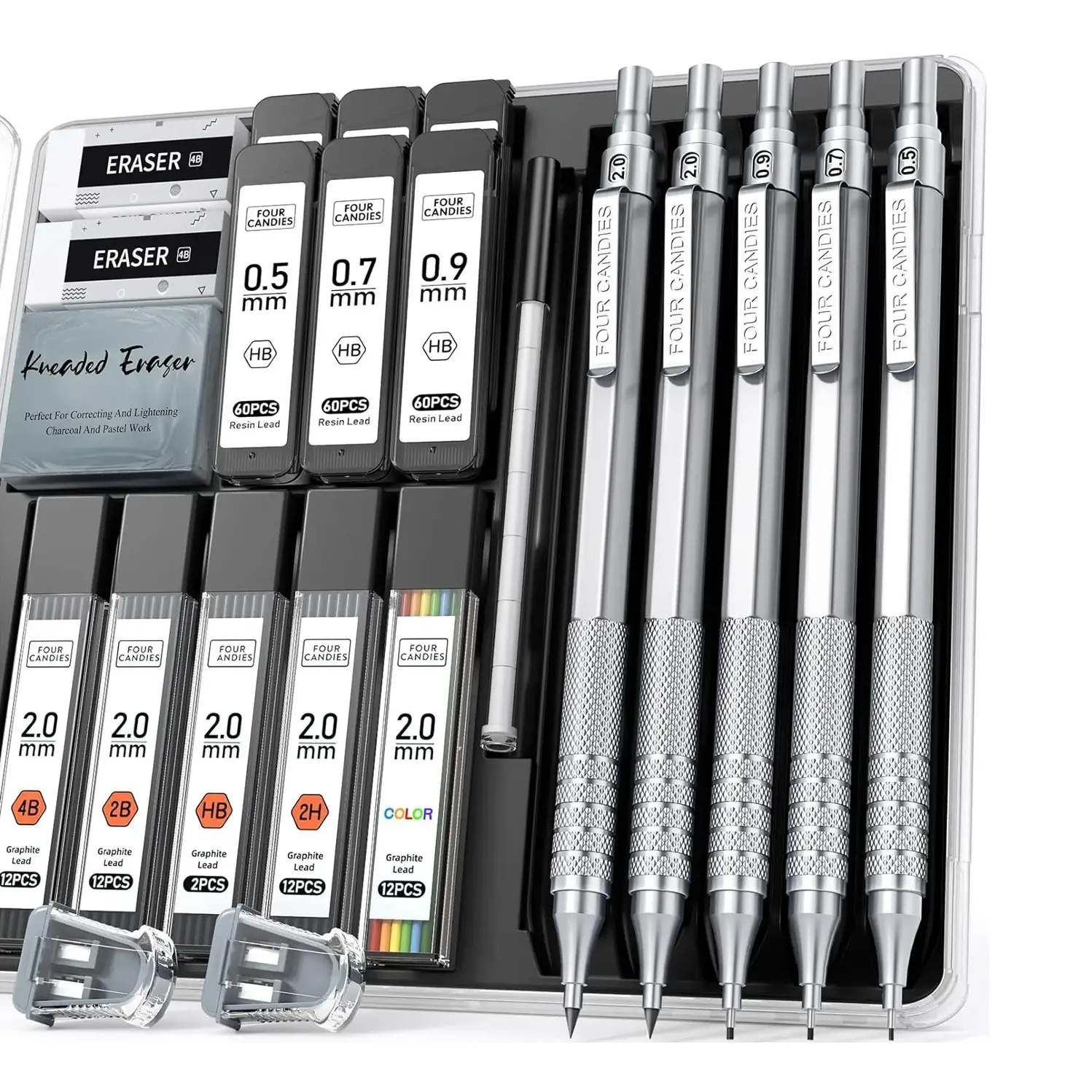 5PCS  Mechanical Pencil Sliver