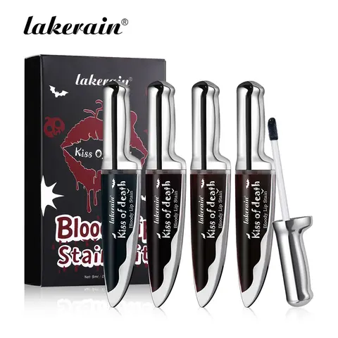 4-Pack Creative Color-Changing Matte Liquid Lip Gloss Set Lip Kit – Highly Pigmented, Intensely Pigmented, Waterproof & Smudge-Proof Lip Stain, Long-Lasting Wear for Mysterious & Alluring Makeup, Perfect for Parties & All Skin Tones, Lip Products Makeup