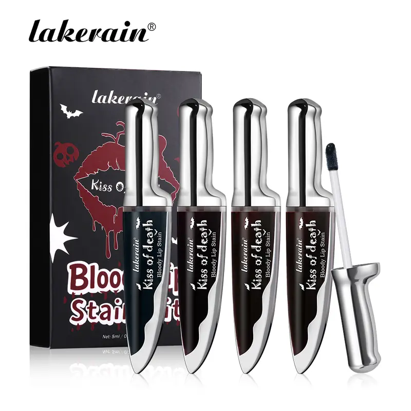 4-Pack Creative Color-Changing Matte Liquid Lip Gloss Set Lip Kit – Highly Pigmented, Intensely Pigmented, Waterproof & Smudge-Proof Lip Stain, Long-Lasting Wear for Mysterious & Alluring Makeup, Perfect for Parties & All Skin Tones, Lip Products Makeup