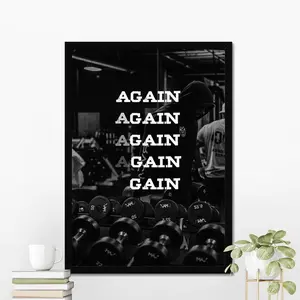 Home Gym Motivational Poster Home Gym Decor, Motivation Wall Art, Motivational Print