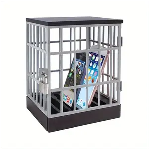 Mobile Prison Box - A Novel Plastic Phone Lock Box, a Safe Small Portable Cage for Digital Disabling and Party Fun, Party Gathering Artifact, and Atmosphere Props