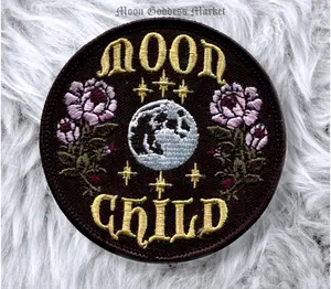 Moon Child Patch Original Iron on Patch by Moon Goddess Market