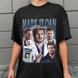 Mark Sloan Vintage T-Shirt, McSteamy Shirt, Eric Dane Grey's AnatomyShirt, Meredith Grey, Grey's Anatomy Merch, Gift For Doctor, Gift For Woman and Man Unisex T-Shirt