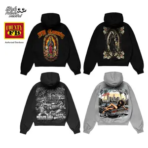FB County Graphic Designed 13 Oz Heavyweight Zipper Hoodie FBCOUNTY Hooded Jackets Fleece Zip Up Jacket Casual Fit Warm Fleece Lined Jacket Black Gray Pink