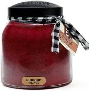 - Crnberry Ornge - 34oz Pp Scented Cndle Jr with Lid - Keepers of the Light - 155 Hours of Burn Time, Gift for Women, Red