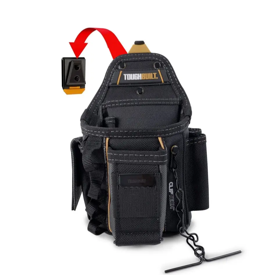 1pc TOUGHBUILT Cliptech Polyester Electrician Tool Bag for Organizing Tools Tool Bag Organizer Tool Storage Bag TBL-CT-434