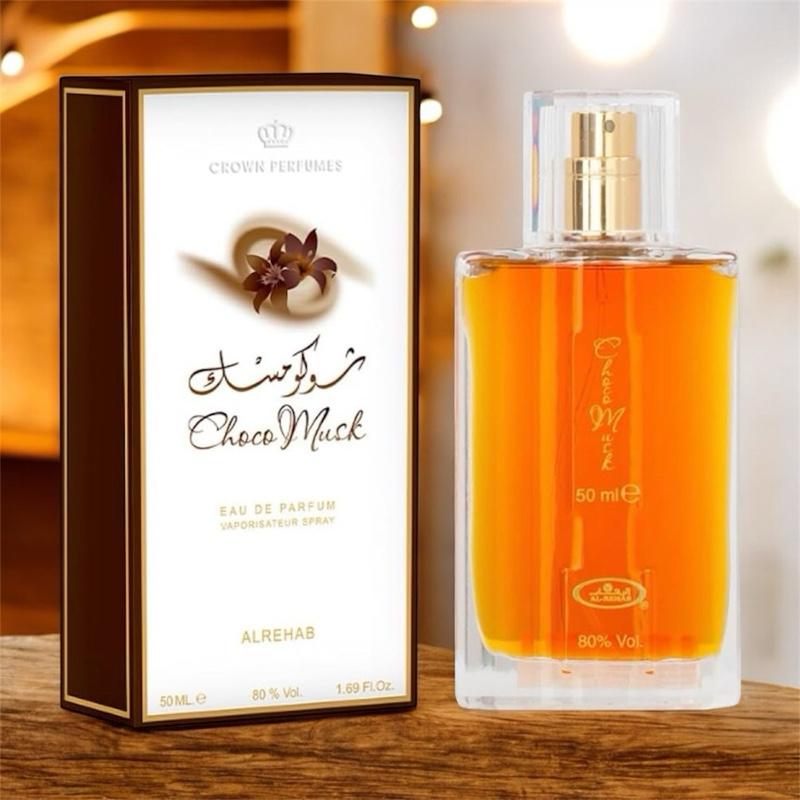 Choco Musk Eau de Parfum Spray 50 ml (1.7 OZ) By Al Rehab Amber Sandalwood Myrrh