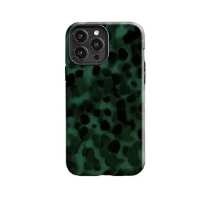Dark Green Tortoise Phone Case for iPhone 16 Pro, iPhone 15, iPhone 13, iPhone 12 & More Animal Print Cases