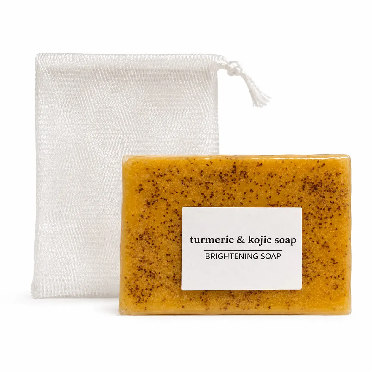 Turmeric & Kojic Acid Soap Bar for Acne, Dark Spots & Hyperpigmentation - Herbal Body Care with Goat's Milk & Honey, Lemon Scent, 4 oz Beauty Products, Self Care Products, Turmeric Bar Soap, Dark Spot Remover, Acne Clearing Products