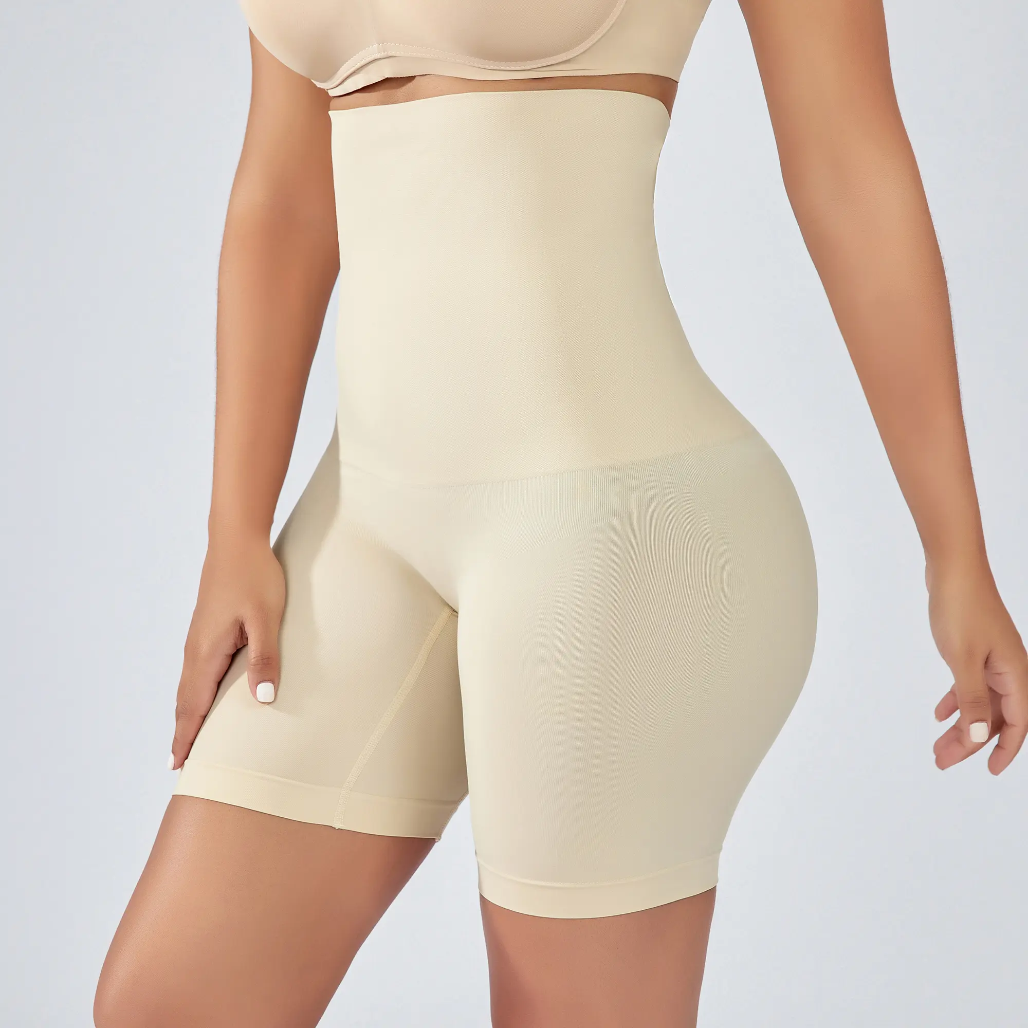 Seamless High Waisted Shaper Shorts for Women | Tummy Control & Butt Lift Body Shaper | Thigh Slimmer & Anti-Chafing Shorts