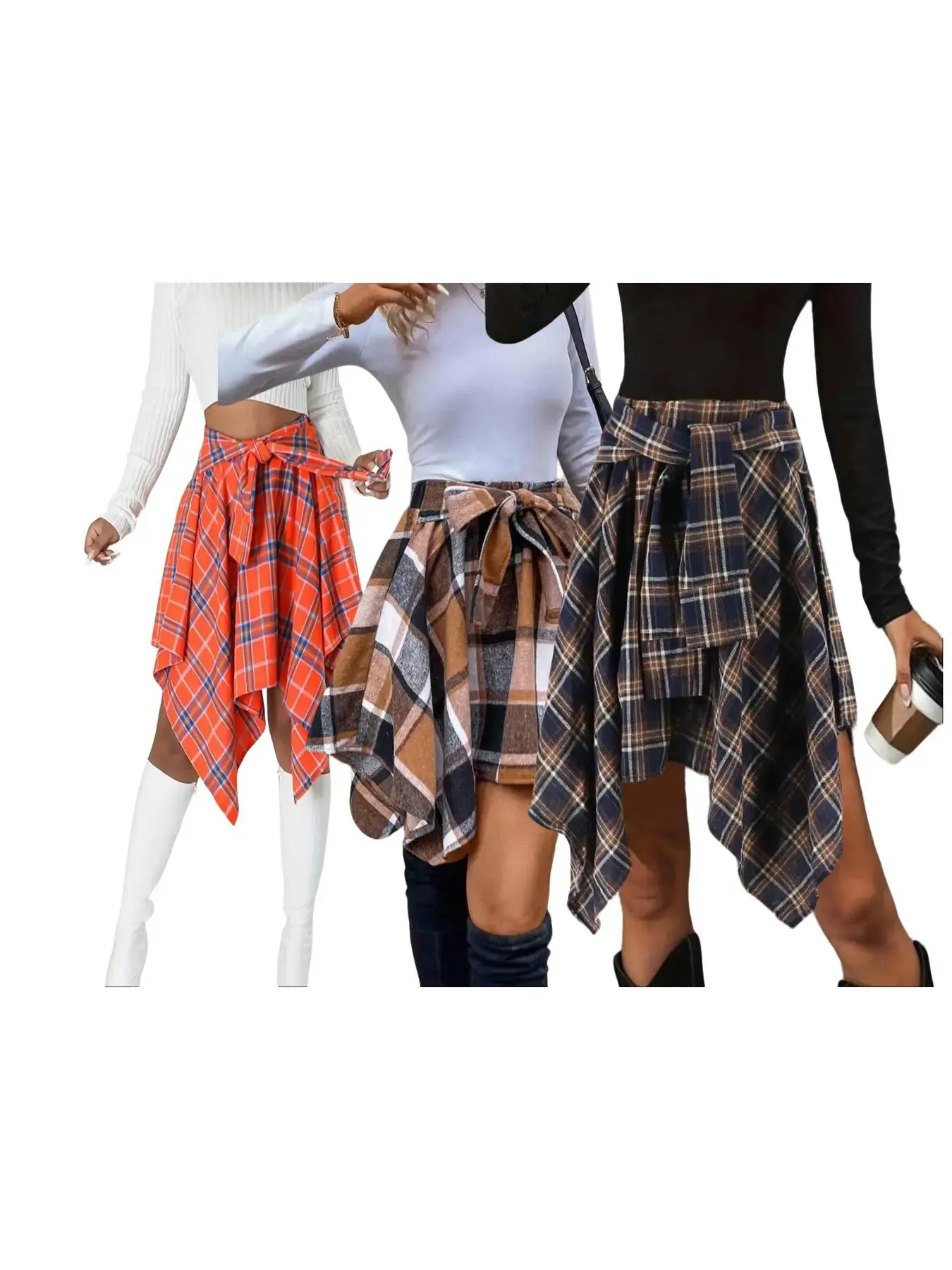 skirt 1set （orange+khaki+yellow ）