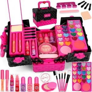 Children's makeup sets, wash-off makeup sets, realistic role-play makeup toys, princess makeup toy sets—perfect birthday and Christmas gifts for children ages 3 and up