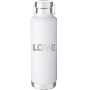 Love Cutout 24 oz Water Bottle | White