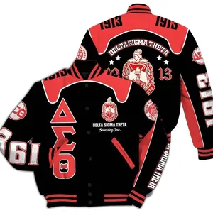 Delta Sigma Theta Racing Varsity Jacket, 1913 Sorority Inspired Baseball Coat, Greek Life Streetwear Style, Trendy Outfit Gift