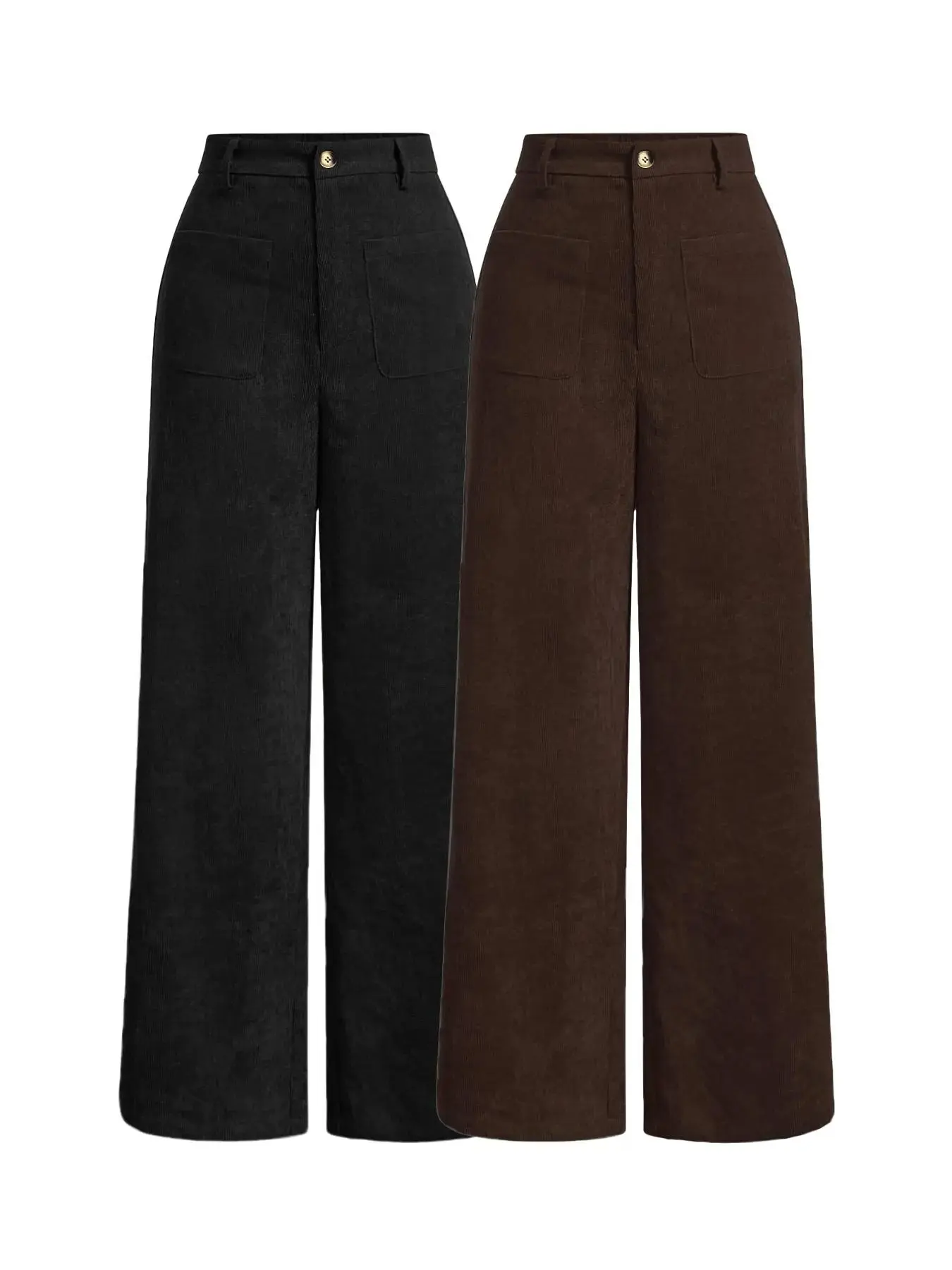 Black*1 pc+Coffee Brown*1 pc