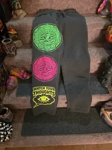 Watch Your Thoughts Neon Mindset Joggers | Think Drip Edition