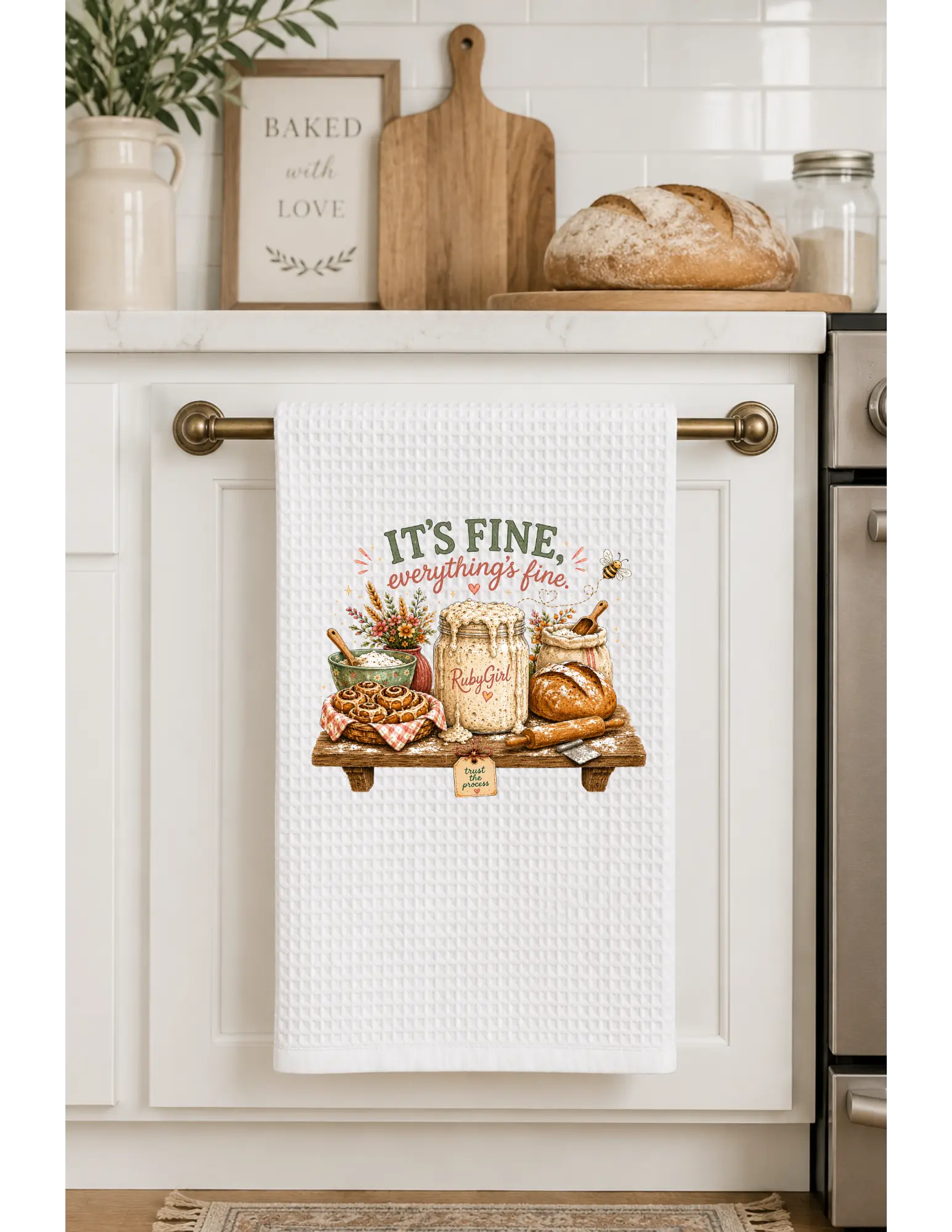 Everything's Fine Kitchen Towel