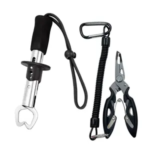 Stainless Steel Multi-Functional Fishing Pliers and Lip Grabber Set