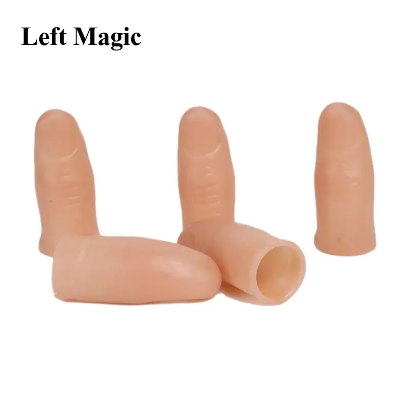 5pcs Child soft Thumb Tip Finger Fake Magic Tricks Close Up Vanish Appearing Finger Trick Props Toy for childen