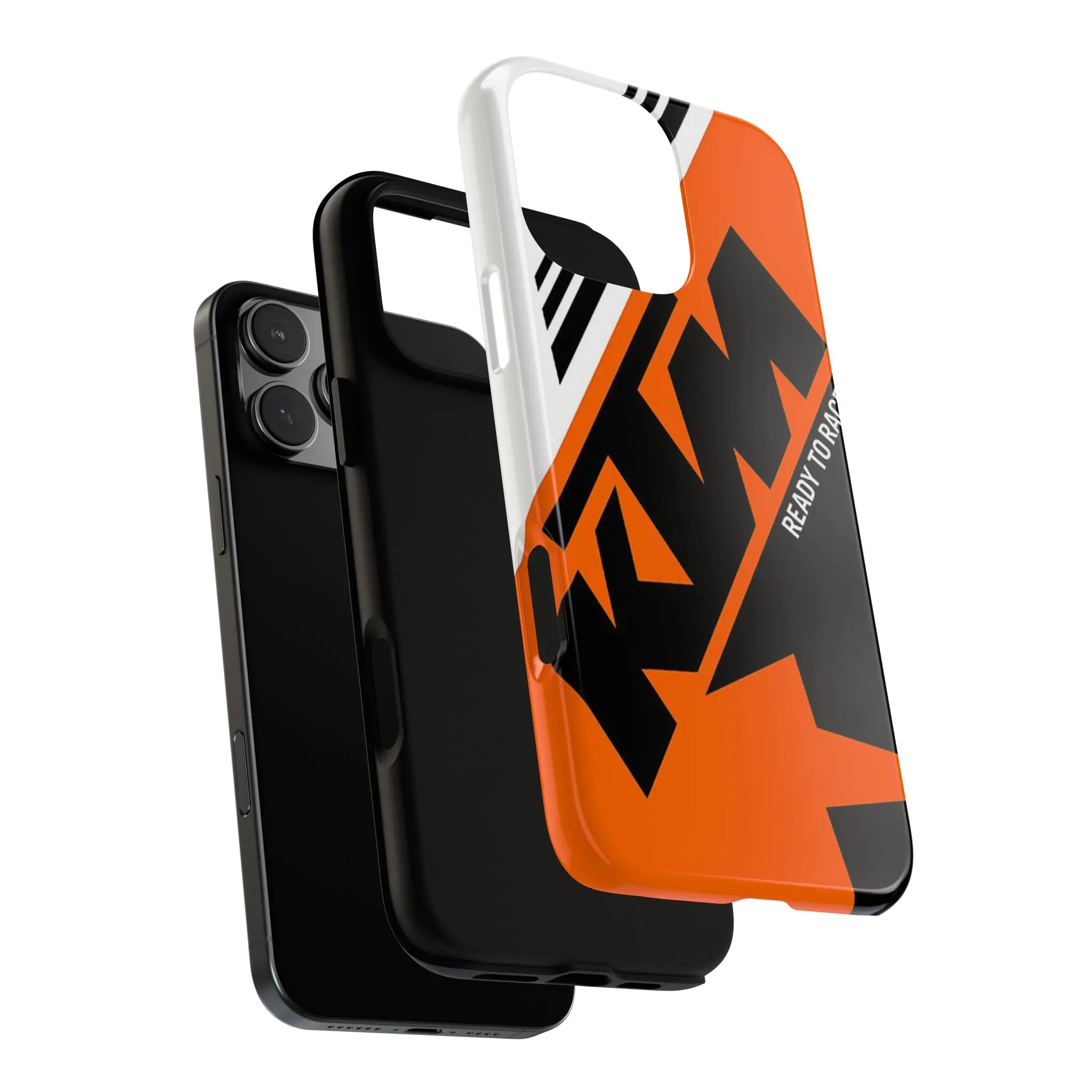 KTM Ready to Race Orange Racing Glossy Tough iPhone Case 