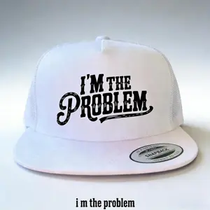 Funny "I'm The Problem" Baseball Cap, Vintage Distressed Snapback Hat, Casual Streetwear Accessory