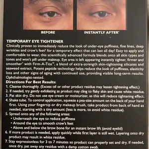 Product Review of Peter Thomas Roth Instant FirmX Easy Wear Temporary Eye Tightener (20ml) from u**1