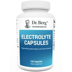 Electrolyte Capsules with Potassium and Magnesium -  160 Vegetable Capsules Supplement Healthcare Fitness Edible Dietary Mineral