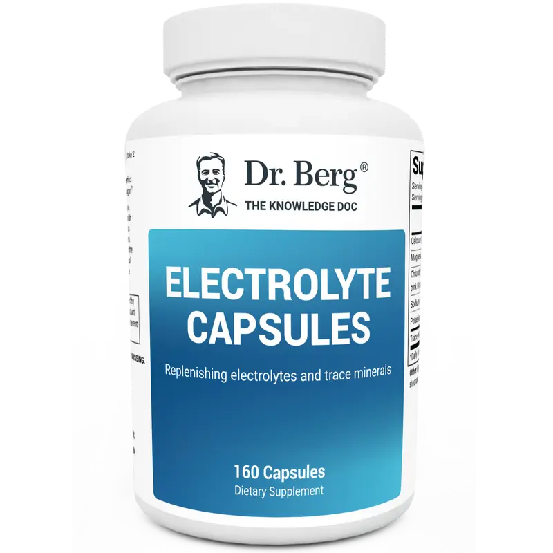 Electrolyte Capsules with Potassium and Magnesium - 160 Vegetable Capsules Supplement Healthcare Fitness Edible Dietary Mineral