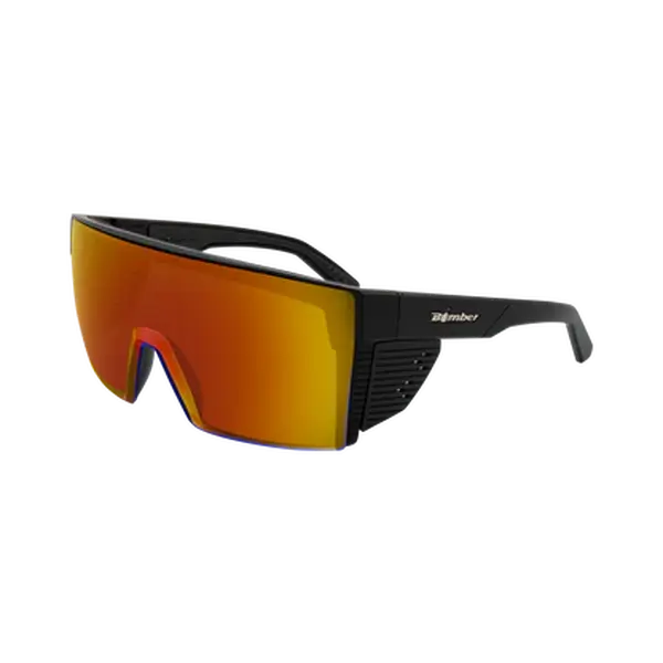 Bomber - Buzz Z87+ Johnny Matte Black / Red Mirror Sunglasses