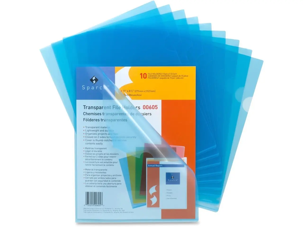 Sparco Transparent File Holder