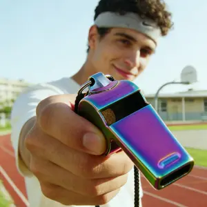 Colorful Whistle for Coaches Referees Outdoor Camping Ideal Sports Whistle, Durable Plastic Sound Horn, Perfect for Training Matches