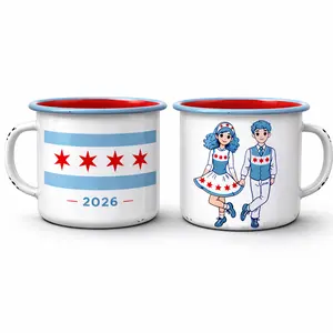 Chicago 2026 Irish Dance Enamel Mug – 6 oz