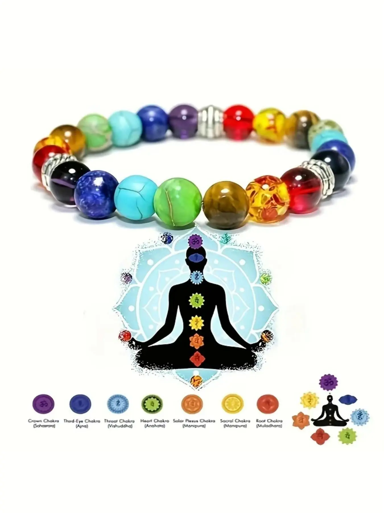 Single Cosmic Galaxy Solar System Eight Planets Bracelet, Sci-fi Starry Style, 3D Restored Planet Shape/Smooth Chain No Chafing, For Daily Commute Layering/Starry Outfits, Suitable for Astronomy-loving Youth