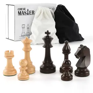 3.75inch King Set of Luxury Staunton Wood Chess