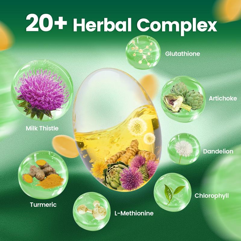 VIVONU Milk Thistle ｜ Liver Support Formula ｜ Antioxidant Support ｜ Daily Wellness Support ｜ With Milk Thistle 3000mg, Artichoke, Turmeric & More ｜ 240 Capsules ｜ Take 2 Daily