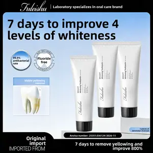 FULEISHU Whitening Toothpaste for Fresh Breath & Deep Clean - Natural Bacteria Remover, Enamel Safe Oral Care for Daily Use