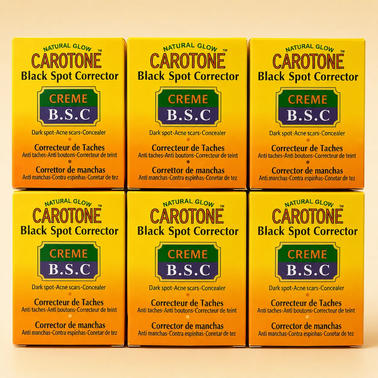 CAROTONE B.S.C Black Spot Corrector Soap, 6-Pack Value Pack