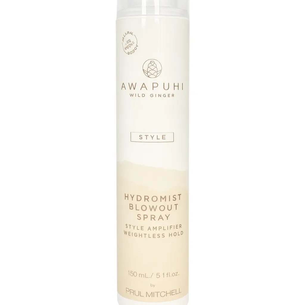 Paul Mitchell Awapuhi Wild Ginger HydroMist Blowout Spray - Honey-Infused Moisturizer, Lightweight Haircare Product, Frizz Control, Style Amplifier for All Hair Types, Paraben-Free Styling Solution
