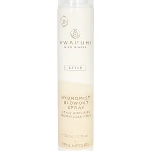 Paul Mitchell Awapuhi Wild Ginger HydroMist Blowout Spray - Honey-Infused, Lightweight, Hydrating, Paraben-Free Haircare with Frizz Control for Flawless Styling
