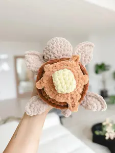 Tiny Yarnies - Pancake Turtle Crochet | Food Turtle Plushie Crochet