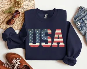 USA Flag Sweatshirt, USA Sweatshirt, Patriotic Sweatshirt, American Flag Sweatshirt, America Sweatshirt, Retro Usa Sweatshirt, USA Hoodie