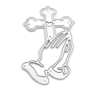 Cross & Cut Die – Blessing/Cutting Dies, Decorative Easter Embossing Die Template