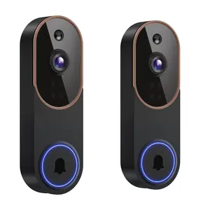 2 Pack Wireless Smart  Camera, AI Human Detection, Instant Alert, Live Image, Two- Way Audio, 2.4G WiFi Camera, Security Outdoor Camera, Video Doorbell Camera, Night Vision, 100% Wire-Free, Cloud Storage, Battery Powered Camera