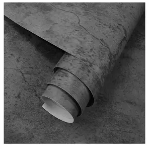 Blue Grey Peel and Stick Concrete Wall 3D